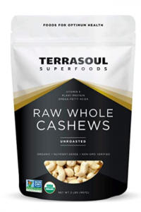 Organic Raw Whole Cashews for Vegan Cheese